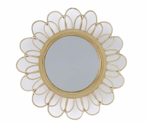 Crystal Art Gallery Flower Wall Mirror Perspective: front