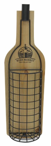 Crystal Art Gallery Wood & Metal Cork Holder Perspective: front