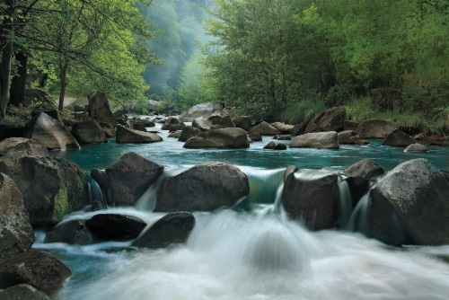 Crystal Art Gallery Secret Passage Stream Wall Decor Perspective: front