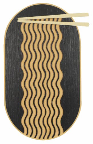 Noodles & Chopstick Wood Wall Art Perspective: front
