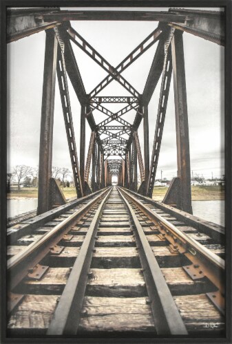 Railroad Tracks Wall Art Perspective: front