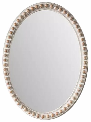 Crystal Art Gallery Beaded Oval Mirror Perspective: front