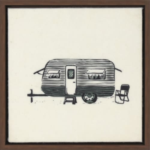 Outdoor Camper Wall Art Perspective: front