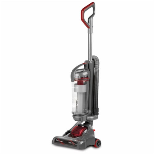 Koblenz RA53713 UMA-1200 Aria Bagless Upright Vacuum, Gray & Red Perspective: front