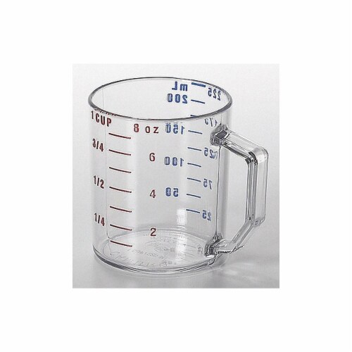 Cambro 1 Cup Dry Measuring Cup 12 Pack - Clear Perspective: front