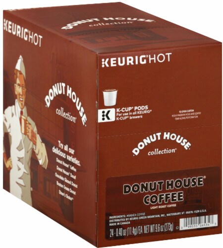 Donut House Coffee K-Cups 24/Box 6534 Perspective: front