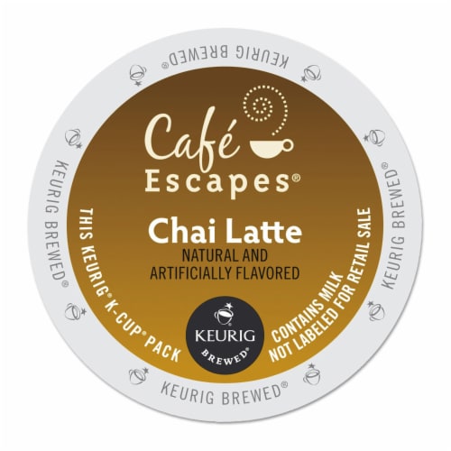 Caf� Escapes Chai Latte K-Cups 24/Box 6805 Perspective: front