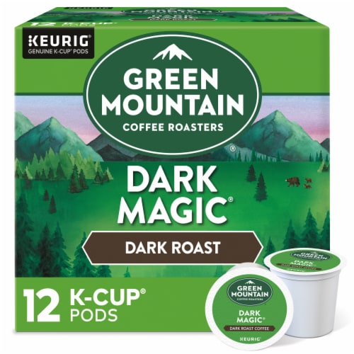 Green Mountain Coffee Roasters® Dark Magic® Dark Roast K-Cup® Coffe Pods Perspective: front
