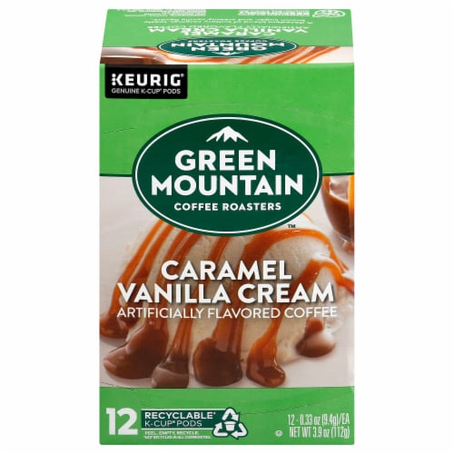 Green Mountain Coffee Roasters® Caramel Vanilla Cream Light Roast K-Cup® Coffee Pods Perspective: front