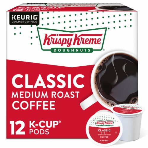 Krispy Kreme® Classic Medium Roast K-Cup Coffee Pods Perspective: front