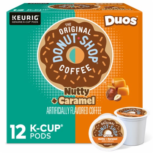 The Original Donut Shop® Duos Nutty + Caramel Medium Roast K-Cup® Coffee Pods