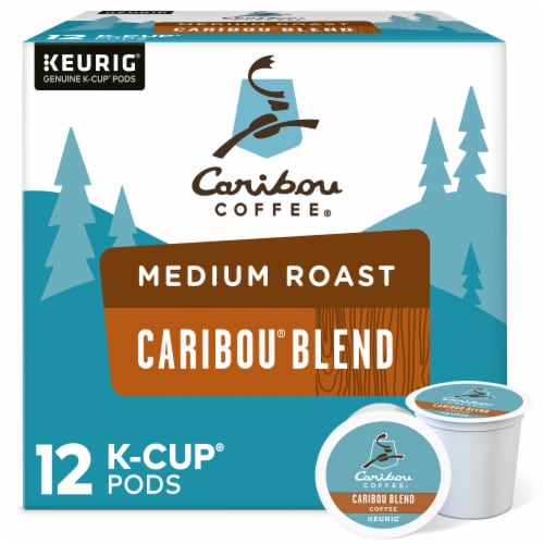 Caribou Coffee® Caribou Blend Medium Roast K-Cup Coffee Pods Perspective: front
