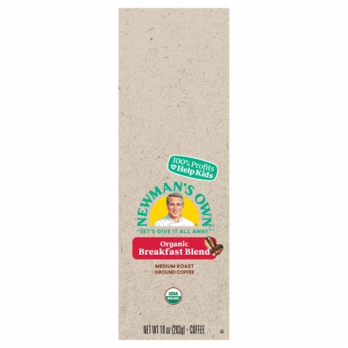 Newman's Own Organic Breakfast Blend Ground Coffee Perspective: front