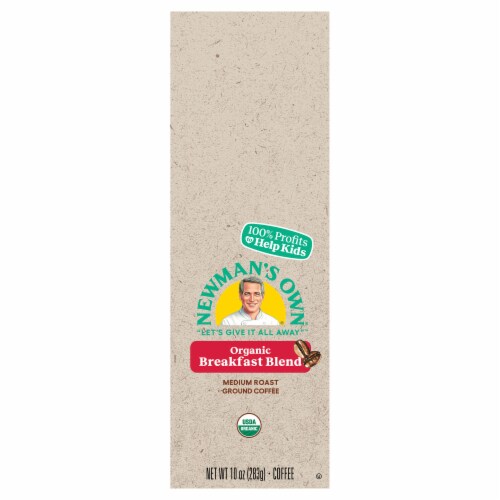 Newman's Own® Organic Breakfast Blend Ground Coffee Perspective: front