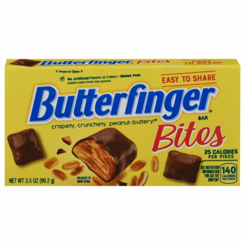 Butterfinger Bites Candy Theater Box Perspective: front
