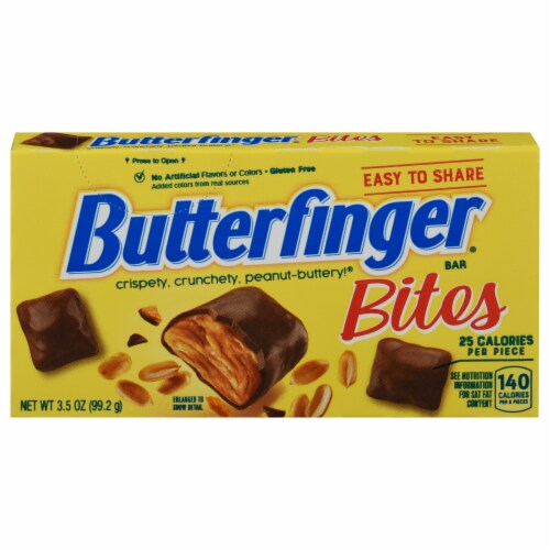 Butterfinger Bites Candy Theater Box Perspective: front
