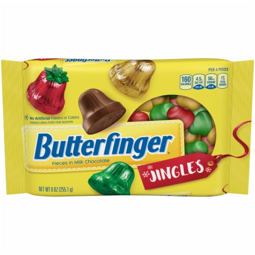 Butterfinger Jingles Holiday Candy Perspective: front