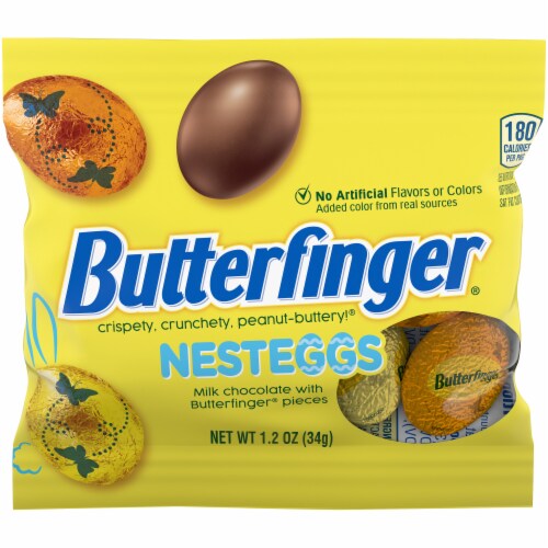 Butterfinger NestEggs Candy Perspective: front