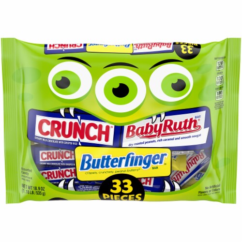 Assorted Fun Size Bigger Halloween Candy Bag Perspective: front