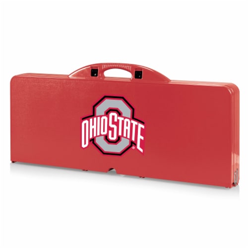 Ohio State Buckeyes - Picnic Table Portable Folding Table with Seats Perspective: front