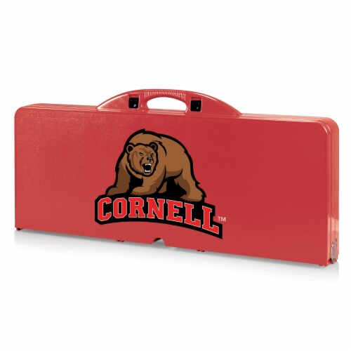 Cornell Big Red - Picnic Table Portable Folding Table with Seats Perspective: front