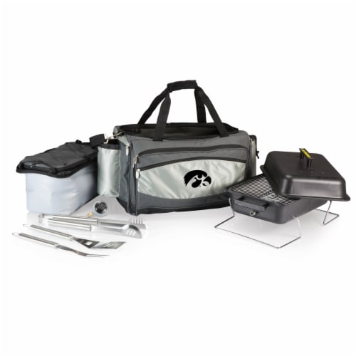 Iowa Hawkeyes - Vulcan Portable Propane Grill & Cooler Tote Perspective: front