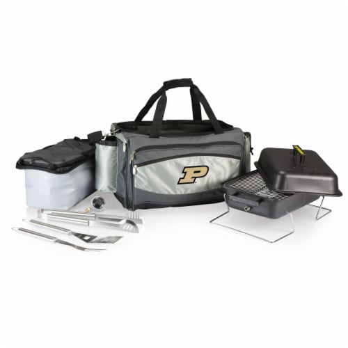 Purdue Boilermakers - Vulcan Portable Propane Grill & Cooler Tote Perspective: front