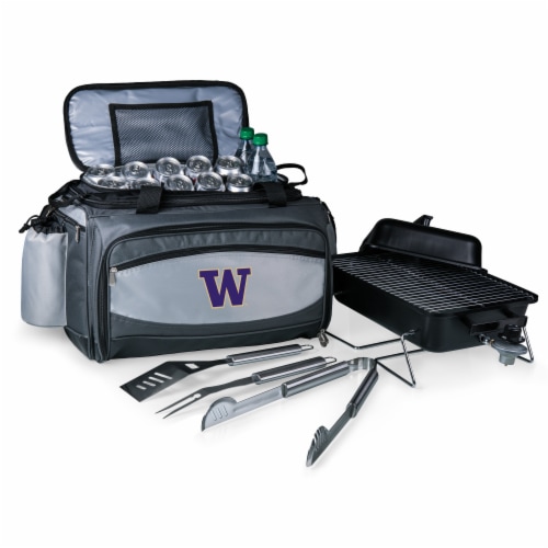 Washington Huskies - Vulcan Portable Propane Grill & Cooler Tote Perspective: front