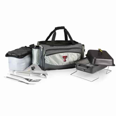 Texas Tech Red Raiders - Vulcan Portable Propane Grill & Cooler Tote Perspective: front
