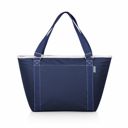 Topanga Cooler Tote Bag, Navy Blue Perspective: front