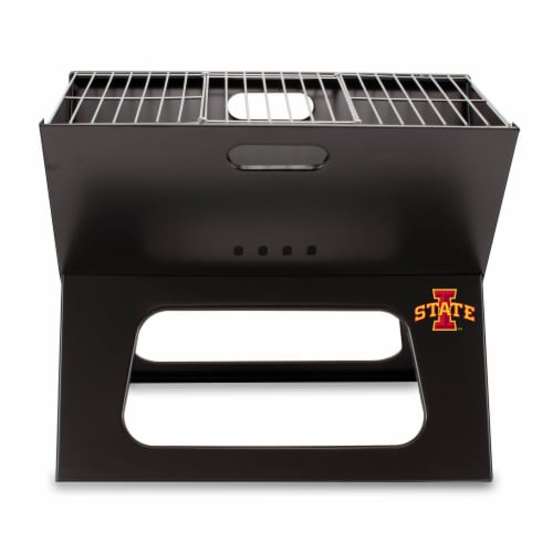 Iowa State Cyclones - X-Grill Portable Charcoal BBQ Grill Perspective: front