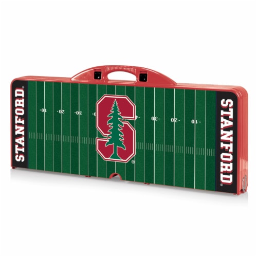 Stanford Cardinal - Picnic Table Portable Folding Table with Seats Perspective: front