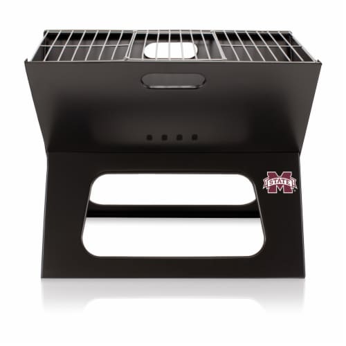 Mississippi State Bulldogs - X-Grill Portable Charcoal BBQ Grill Perspective: front