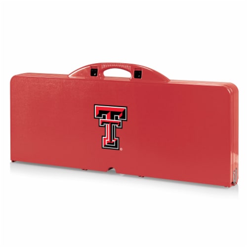 Texas Tech Red Raiders - Picnic Table Portable Folding Table with Seats Perspective: front