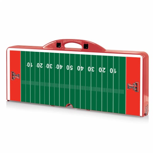 Texas Tech Red Raiders - Picnic Table Portable Folding Table with Seats Perspective: front