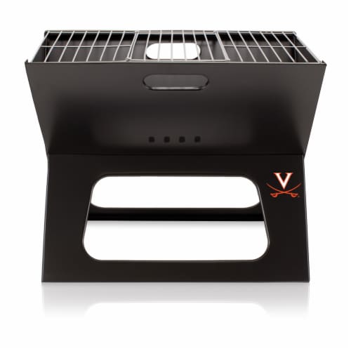 Virginia Cavaliers - X-Grill Portable Charcoal BBQ Grill Perspective: front