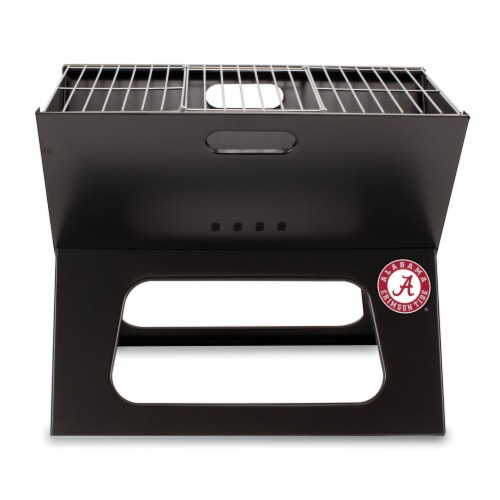 Alabama Crimson Tide - X-Grill Portable Charcoal BBQ Grill Perspective: front