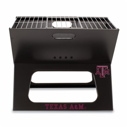 Texas A&M Aggies - X-Grill Portable Charcoal BBQ Grill Perspective: front