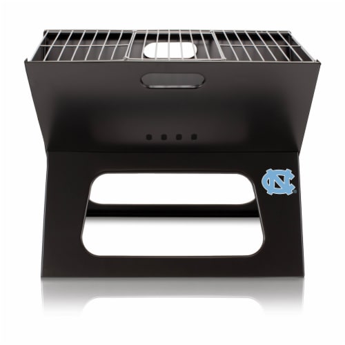 North Carolina Tar Heels - X-Grill Portable Charcoal BBQ Grill Perspective: front