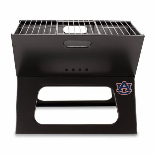 Auburn Tigers - X-Grill Portable Charcoal BBQ Grill Perspective: front