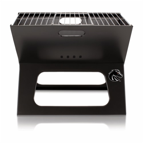 Boise State Broncos - X-Grill Portable Charcoal BBQ Grill Perspective: front
