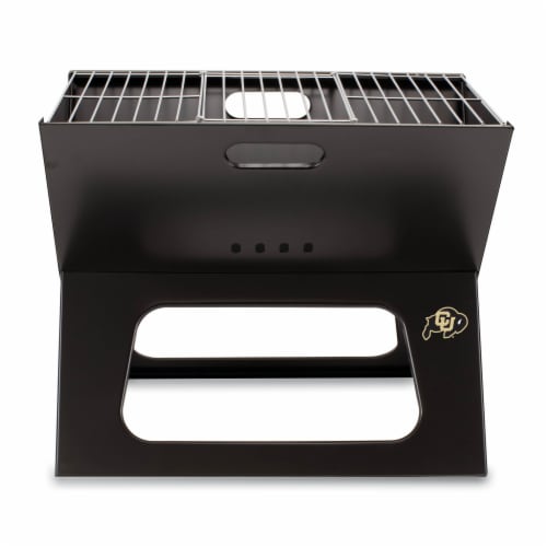 Colorado Buffaloes - X-Grill Portable Charcoal BBQ Grill Perspective: front