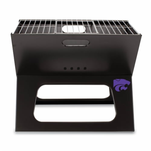 Kansas State Wildcats - X-Grill Portable Charcoal BBQ Grill Perspective: front