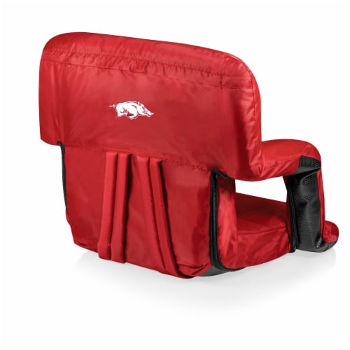 Arkansas Razorbacks - Ventura Portable Reclining Stadium Seat Perspective: front