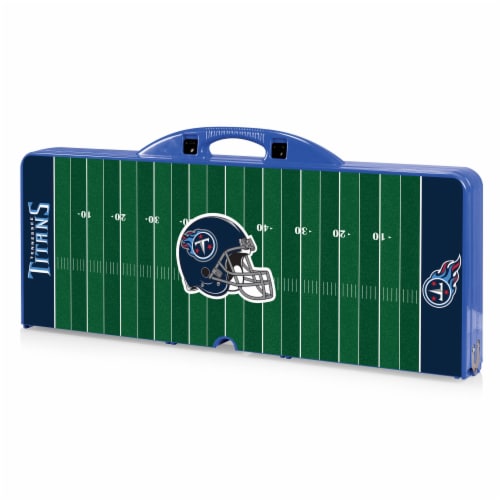 Tennessee Titans - Picnic Table Portable Folding Table with Seats Perspective: front