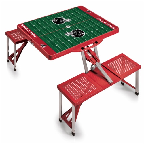 Atlanta Falcons - Picnic Table Portable Folding Table with Seats Perspective: front
