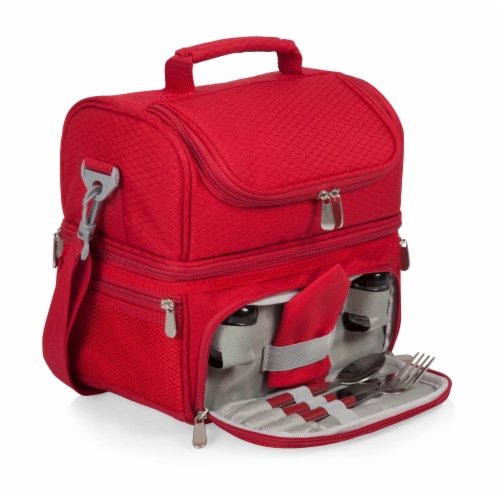 Pranzo Lunch Cooler Bag, Red Perspective: front