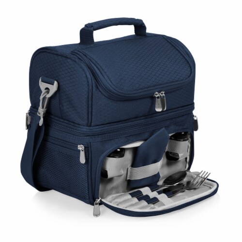 Pranzo Lunch Cooler Bag, Navy Blue Perspective: front