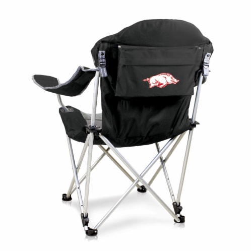 Arkansas Razorbacks - Reclining Camp Chair Perspective: front