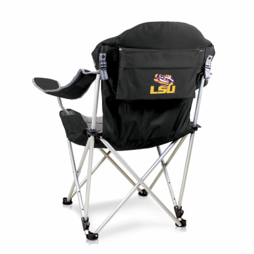 LSU Tigers - Reclining Camp Chair Perspective: front